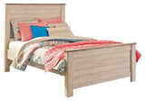 Willowton Full Panel Bed with Nightstand