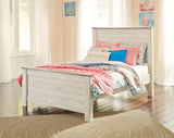 Willowton Full Panel Bed with Nightstand