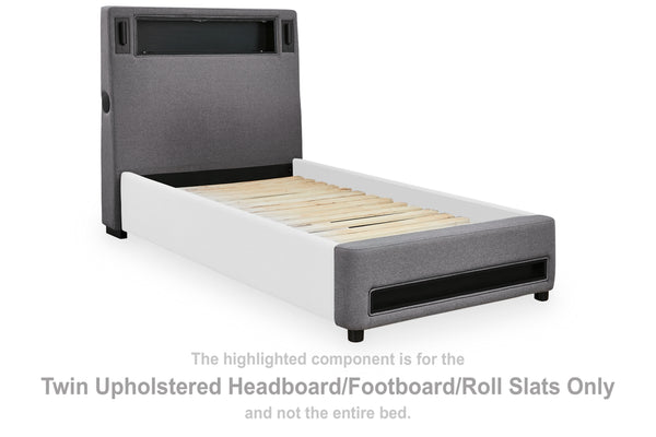 Cayberry Twin UPH HDBD/FTBD/Roll Slats