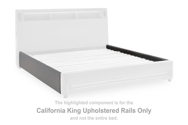 Cayberry Cal King Upholstered Rails