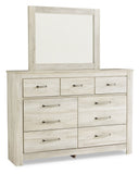 Bellaby King Panel Headboard Bed with Mirrored Dresser and Chest