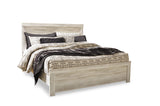 Bellaby King Panel Bed with Mirrored Dresser and 2 Nightstands