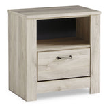 Bellaby Queen Panel Bed with Mirrored Dresser, Chest and Nightstand
