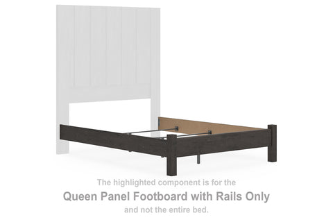 Parlayon Queen Panel Footboard w/Rails