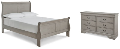 Kordasky Full Sleigh Bed with Dresser