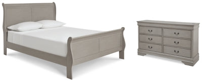 Kordasky Queen Sleigh Bed with Dresser