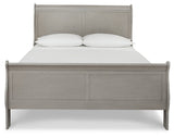 Kordasky Queen Sleigh Bed with Mirrored Dresser and Chest