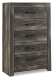 Wynnlow Queen Panel Bed with Mirrored Dresser, Chest and 2 Nightstands