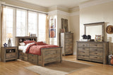 Trinell Twin Bookcase Bed with 2 Storage Drawers