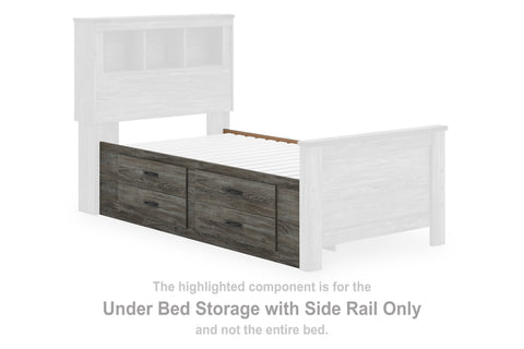 Frandern Under Bed Storage w/Side Rail