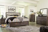 Brueban Queen Panel Bed with 2 Storage Drawers