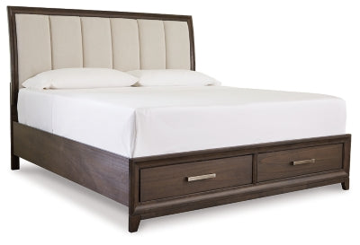 Brueban Queen Panel Bed with 2 Storage Drawers