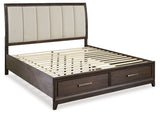 Brueban King Panel Bed with 2 Storage Drawers