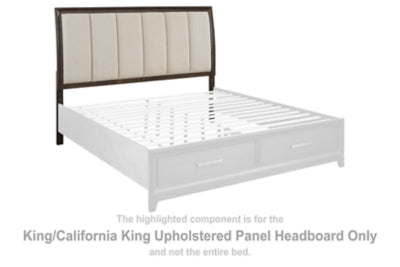 Brueban King/California King Upholstered Panel Headboard