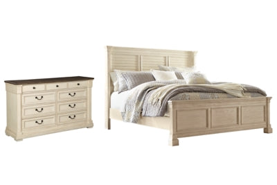 Bolanburg California King Panel Bed with Dresser