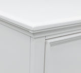 Fortman Queen Panel Bed with Mirrored Dresser and Chest
