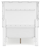 Fortman Twin Panel Bed with Mirrored Dresser, Chest and 2 Nightstands