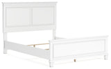 Fortman Queen Panel Bed with Mirrored Dresser and 2 Nightstands