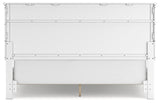 Fortman California King Panel Bed with Mirrored Dresser, Chest and Nightstand