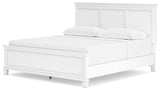 Fortman King Panel Bed with Mirrored Dresser and 2 Nightstands
