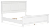 Fortman King Panel Bed with Mirrored Dresser, Chest and 2 Nightstands