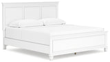 Fortman King Panel Bed with Mirrored Dresser, Chest and Nightstand