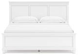 Fortman King Panel Bed with Mirrored Dresser, Chest and 2 Nightstands