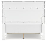 Fortman Full Panel Bed with Mirrored Dresser, Chest and 2 Nightstands