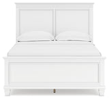 Fortman Full Panel Bed with Mirrored Dresser and Chest