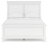 Fortman Full Panel Bed with Mirrored Dresser