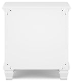 Fortman Full Panel Bed with Mirrored Dresser, Chest and Nightstand