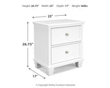 Fortman Full Panel Bed with Mirrored Dresser, Chest and 2 Nightstands