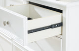 Fortman Full Panel Bed with Mirrored Dresser, Chest and 2 Nightstands