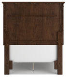 Danabrin Twin Panel Bed with Mirrored Dresser and Chest