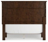 Danabrin Full Panel Bed with Mirrored Dresser and Chest