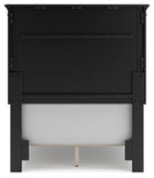 Lanolee Twin Panel Bed with Mirrored Dresser and 2 Nightstands