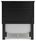 Lanolee Twin Panel Bed with Mirrored Dresser and Nightstand