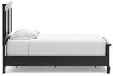 Lanolee Twin Panel Bed with Mirrored Dresser, Chest and Nightstand