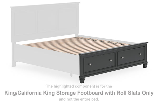 Lanolee K/CK Storage FTBD w/Roll Slats