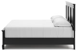 Lanolee King Panel Bed with Mirrored Dresser and Nightstand