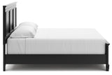 Lanolee King Panel Bed with Mirrored Dresser and 2 Nightstands