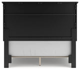 Lanolee Full Panel Bed with Mirrored Dresser and 2 Nightstands