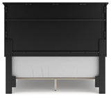 Lanolee Full Panel Bed with Mirrored Dresser and Nightstand
