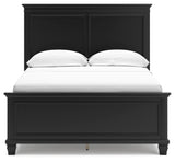 Lanolee Full Panel Bed with Mirrored Dresser