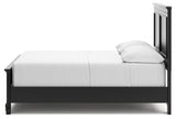 Lanolee Full Panel Bed with Mirrored Dresser, Chest and Nightstand