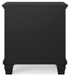 Lanolee Queen Panel Bed with Mirrored Dresser and 2 Nightstands