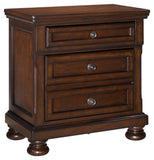 Porter King Sleigh Bed with Mirrored Dresser, Chest and 2 Nightstands