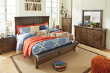 Lakeleigh California King Panel Bed with Upholstered Bench