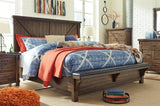 Lakeleigh Queen Panel Bed with Upholstered Bench