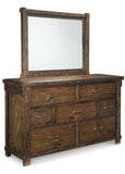 Lakeleigh Queen Panel Bed with Mirrored Dresser